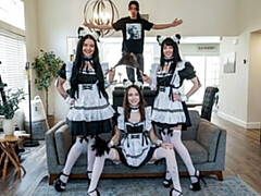 Culo grande, Verga grande, Mamada, Estilo perrito, Mucama, Tetas naturales, Adolescente, Tetas