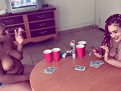 Mooie dikke vrouwen, Biseksueel, Zwart, Zwart, Interraciaal, Latijnse vrouw, Lesbisch, Trio