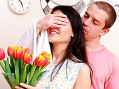 Arsch, Blasen, Braunhaarige, Hundestellung, Lecken, Muschi, Jungendliche (18+), Titten