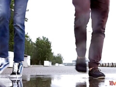 18videoz - Ariana Shaine - Casual teen fuck on rainy day