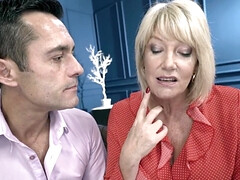 Blond, Pijpbeurt, Rondborstig, Dichtbij, Omie, Rijpe lesbienne, Kut duiken, Lerarin