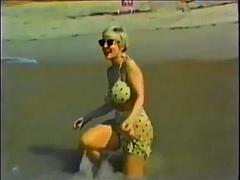 Playa, Tetas grandes, Rubia, Solo, Tetas, Clasico