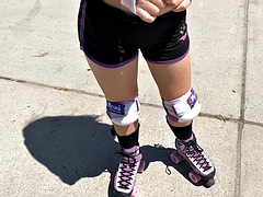 Grosser schwanz, Blasen, Braunhaarige, Hardcore, Pov, Öffentlich, Reiten, Titten