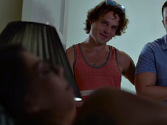 Tussi, Blasen, Viele männer bespritzen eine frau, Gruppe, Handjob, Hardcore, Nippel, Schlampe