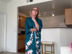 Amateur, Madura, Linda, Gafas, Lesbiana, Maduro, Montar, Hijo