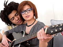 Sucer une bite, En levrette, Lunettes, Interracial, Léchez, Pov, Rousse roux