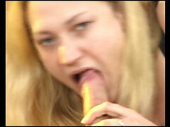 Grote kont, Blond, Pijpbeurt, Sperma shot, Hardcore, Ouderwets, Zuigen, Tieten likken