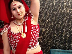 Karwa Chauth Sex Celebration: Pujaprem Moaning for Husband's Big Cock in Hindi