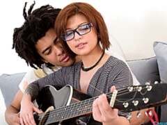 Grote kont, Grote lul, Pijpbeurt, Hondjeshouding, Roodharige vrouw, Kort haar, Tiener, Tieten likken