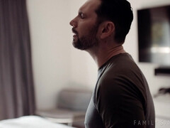 Schlafzimmer, Spermaladung, Schwanz, Fetisch, Faustfick, Küssen, Rau, Titten