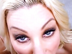 Arsch, Blondine, Spermaladung, Schwanz, Handjob, Selbstgemacht, Mutti, Titten