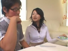 Pijpbeurt, Sperma in gezicht, Japaans, Masturbatie, Gezichtspunt, Alleen, Spuiten, Trio