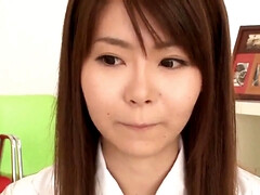 Sexy Japanese teen gets her ass and pussy drilled hard and filled with cum