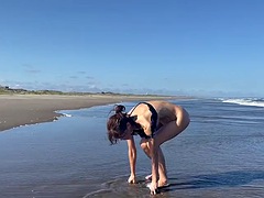 Amateur, Asiático, Playa, Bikini, Madura, Japonés, Público, Tetas