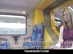 18 летние, Блондинки, Минет, Семяизвержение, Член, Европейки, Сиськи, В поезде