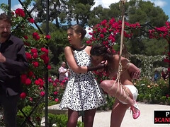 Nana, Bondage domination sadisme masochisme, Bondage, Domination, Femme dominatrice, Nue à poil, De plein air, Public