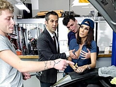 Sweet cuckold sex in the garage with Shay Sights and Donnie Rock