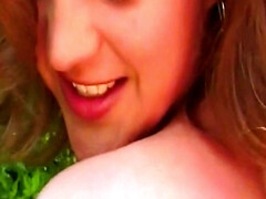 Loco, Lesbiana, Masturbación, Al aire libre, Coño, Tetas, Juguetes, Clasico