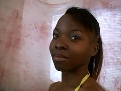 Cute ebony teen Gets Her labia Toyed With