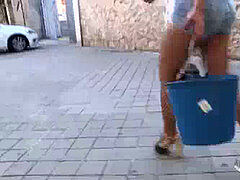 Enthousiasteling, Pijpbeurt, Sperma shot, Europees, Realiteit, Roodharige vrouw, Spaans, Tiener