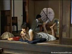 Creampied asian teen slut drips cum