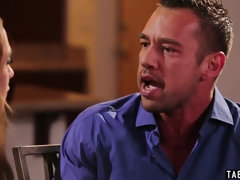 Gros seins, Brunette brune, Plantureuse, Hard, Chatte, Rugueux, Jarretelles, Tabou