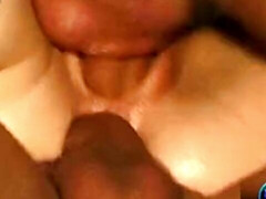 Blond, Pijpbeurt, Sperma shot, Dubbele penetratie, Nylonstof, Kut duiken, Geschoren, Trio