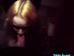 Americano, Rubia, Europeo, Corridas faciales, Jeans, Al aire libre, Pov, Tetas