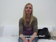 Blond, Tsjechisch, Tiener, Tieten likken