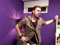 Glamour nasty whore fucks handsome dude in hostel