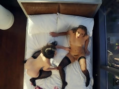 Жопа, Спальня, Блондинки, Натуральные, Киски, Чулки, Тату, Стринги