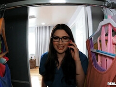 Большие сиськи, Брюнетки, Грудастые, Медсестра, Сиськи