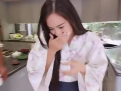 Anaal, Aziatisch, Groepseks ejactulatie, Sperma shot, Lul, Japaans, Tiener, Tieten likken