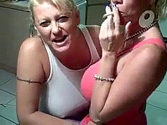 Lesbisch, Reif, Milf, Strümpfe