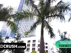 Stepdaughter gets her wet pussy wrecked by stepdad's massive dick in POV