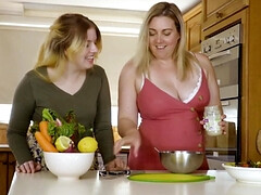 Carrot fuck featuring two tubby bitches that wanna cum