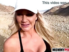 Blonde, Sucer une bite, Fille, Maman, De plein air, Soeurs, Fils, Tabou