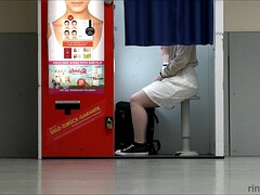 Lewd hussy shows her boobs in public