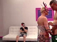 Enthousiasteling, Stel, Europees, Masker, Realiteit, Mager, Spaans, Trio