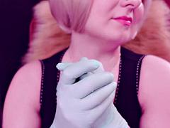 Amateur, Gros seins, Blonde, Femme dominatrice, Fétiche, Gants, Mère que j'aimerais baiser, Nénés