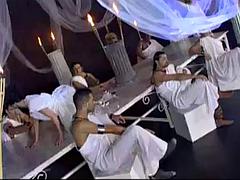 Tetas grandes, Rubia, Morena, Corridas, Grupo, Sexo duro, Orgía, Tetas