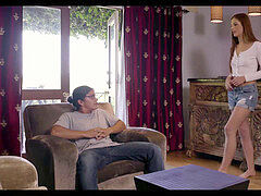 Pijpbeurt, Europees, Roodharige vrouw, Tiener