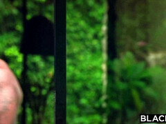 Grosser schwanz, Schwarz, Schwarz, Hardcore, Interrassisch, Lecken, Reiten, Flotter dreier