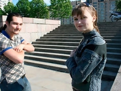 Rubia, Mamada, Pajear, Sexo duro, Tetas naturales, Al aire libre, Estriptis, Adolescente