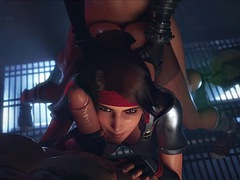 3d, Анальный секс, Большой член, Кончили внутрь, Групповуха, Секс без цензуры, Наездница, Сиськи