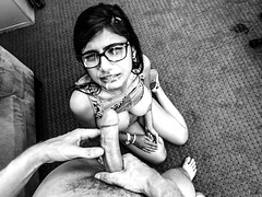 MIA KHALIFA - Porn Audition In The Style Of A Black And White Film With French Instrumental Music... - Mia khalifa