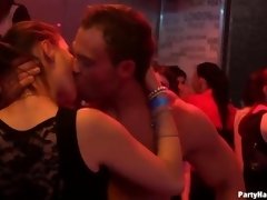 ordinary party becomes an orgy presenting a chance to suck cocks dry