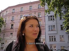 Euro babe undresses & fucks stranger for cash in POV reality video