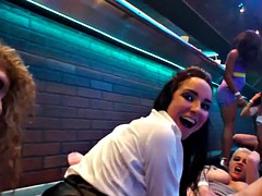 lesbian pornstars licking their slits at the party