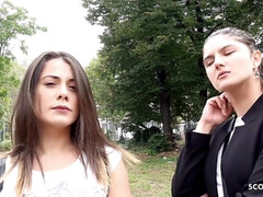 GERMAN SCOUT - COLLEGE TEEN GIORGIA TALK TO EXTREM FUCK AT PICK UP CASTING - German